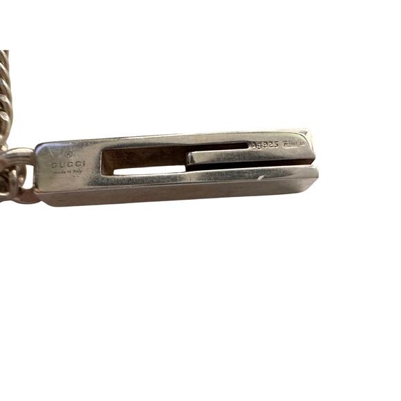 Gucci G Bar Logo Necklace w Box, Dust Bag and Documents - Picture 3 of 11